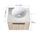 36 ' Modern Design Float Bathroom Vanity With Ceramic Art Sink, White Flat Stone Slab and Small Storage Shelves, Soft Closed Door,KD-Package (TOP-BAB321MOWH) Default -DTYStore