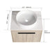 36 ' Modern Design Float Bathroom Vanity With Ceramic Art Sink, White Flat Stone Slab and Small Storage Shelves, Soft Closed Door,KD-Package (TOP-BAB400MOWH) Default -DTYStore