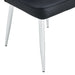 Modern minimalist dining chairs, black PU leather curved backrest and seat cushions,electroplated metal chair legs, suitable for restaurants, bedrooms, and living rooms. A set of 4 chairs.W1512P245567 - DTYStore