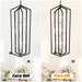 12-Light Farmhouse Kitchen Chandeliers, Matte Black and Sliver Vintage Rustic Cage Light Fixture Adjustable Height Chandeliers for Dining Room Hallway Foyer Entryway(E12 Bulbs Not Included)