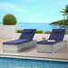 OUTDOOR SOFA PE RATTAN FURNITURE DECK CHAIR GRAY RATTAN - DTYStore