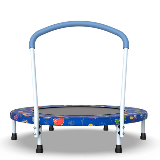 36inch Mini Trampoline for Kids Ages 1-6 Indoor Outdoor Trampoline with Handle Fun for Kids Default -DTYStore