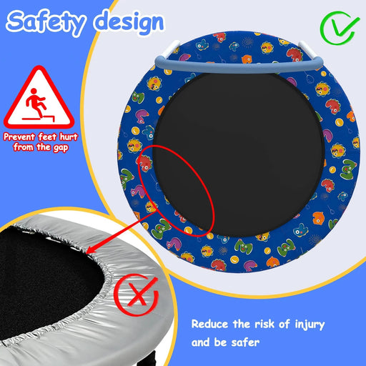 36inch Mini Trampoline for Kids Ages 1-6 Indoor Outdoor Trampoline with Handle Fun for Kids - DTY Store