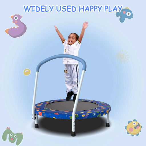 36inch Mini Trampoline for Kids Ages 1-6 Indoor Outdoor Trampoline with Handle Fun for Kids - DTY Store