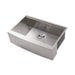 36x22x10'Farmhouse Apron Single Bowl Stainless Steel Kitchen Sink with Workstation Default -DTYStore