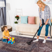 DTY Signature 2'6''x10' Runner, Washable Rug, Low-Pile, Non-Slip, Non-Shedding, Foldable, Kid & Pet Friendly - Area Rugs for living room, bedroom, kitchen rug (Burgundy/Blue, 2'6''x10') - DTYStore