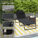 Outsunny Outdoor Chaise, Adjustable Folding Chaise Lounge with 4-position Backrest, Magazine Pocket, Removable Head Pillow, Sun Bathing Lounger Chair for Patio, Beach, Gray - DTYStore