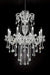 37' In Eilish Silver Crystal 8-Led Light Chandelier Default -DTYStore