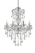 37' In Eilish Silver Crystal 8-Led Light Chandelier Default -DTYStore