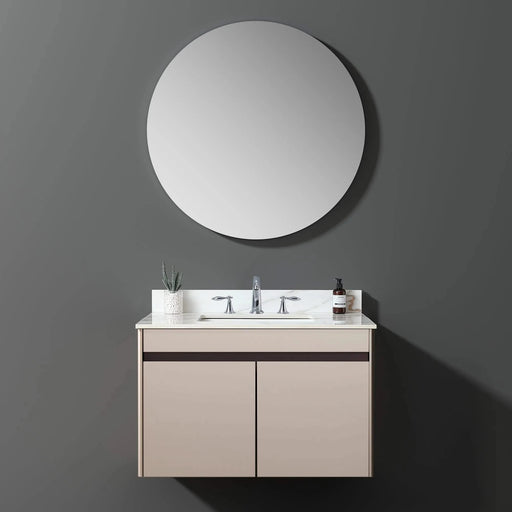 37 Inch Marble Vanity Top, Sintered Stone,Carrara white with veins Default -DTYStore