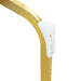 Luxury Simple Arch Chair - Set of 2 BLACK PU Material High Resilience Dining Chair with Arched Metal Gold Leg. - DTYStore