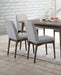 Mid-Century Style Dining Chairs 2pcs Set Solid wood Fabric Upholstered Cushion Chair - DTYStore