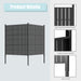 47 x 47 inch Outdoor Privacy Screen Fence Panels – All-Weather No-Dig Fence Kit for Air Conditioner, Trash Can, Pool Equipment Enclosure – Easy Installation & Multi-Purpose Security - DTYStore