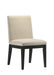 Froja Beige Fabric & Black Finish Side Chair (Set of 2) - DTYStore