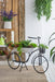 38.5x14.5x25.5' Black and White Bicycle Plant Stand Planter Default -DTYStore