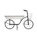 38.5x14.5x25.5' Black and White Bicycle Plant Stand Planter Default -DTYStore