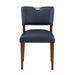 Bryson Midnight Blue Faux Leather Dining Chair - Set of 2 - DTYStore