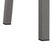 Metal Dining Chairs Set of 4, Steel Legs and PU Leather Seats, High Back Armless Dining Chairs, for Kitchen, Living Room, Grey - DTYStore