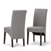 Avalon - Deluxe Parson Dining Chair (Set of 2) - Dove Grey - DTYStore