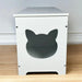 39.4' Top open Cat Litter Box Enclosure Furniture, Cat Washroom, Hidden Litter Box Cover, Cabinet for Large Cat, Dog Proof Cat Litter Boxes, Hideaway Litter Box, Cat House, White - DTY Store