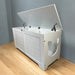 39.4' Top open Cat Litter Box Enclosure Furniture, Cat Washroom, Hidden Litter Box Cover, Cabinet for Large Cat, Dog Proof Cat Litter Boxes, Hideaway Litter Box, Cat House, White - DTY Store
