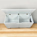 39.4' Top open Cat Litter Box Enclosure Furniture, Cat Washroom, Hidden Litter Box Cover, Cabinet for Large Cat, Dog Proof Cat Litter Boxes, Hideaway Litter Box, Cat House, White - DTY Store