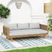 CLAREMONT 3 SEATER DAYBED WITH RATTAN ARMS (LIGHT GREY CUSHION) - DTYStore