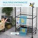 54" Extra Large Portable Rolling Iron Aviary Flight Bird Cage And Accessories - DTYStore