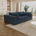 39.8' Cloud Sofa,Corduroy Fabric,Deep Seat Couches,Double-layer design,Removable Cushion,No Assembly, DIY Combination for Living room, Bedroom,Conference room ,Apartment,Blue Default -DTYStore