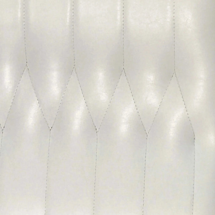 39' Mid Century Modern Upholstered Accent Chair in Snow White Faux Leather, Walnut Finish Default -DTYStore