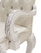Ivory and Bone White Arm Chair with Button Tufted (Set of 2) - DTYStore