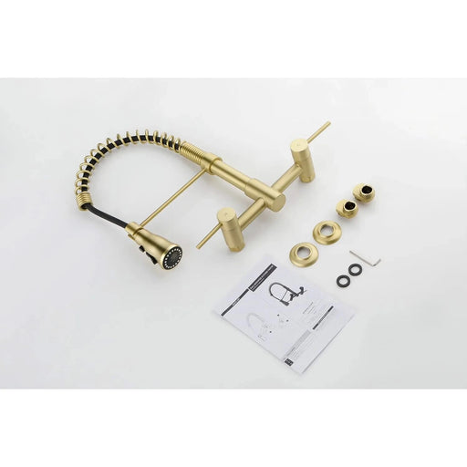 3 Functions Wall Mounted Bridge Kitchen Faucet Default -DTYStore