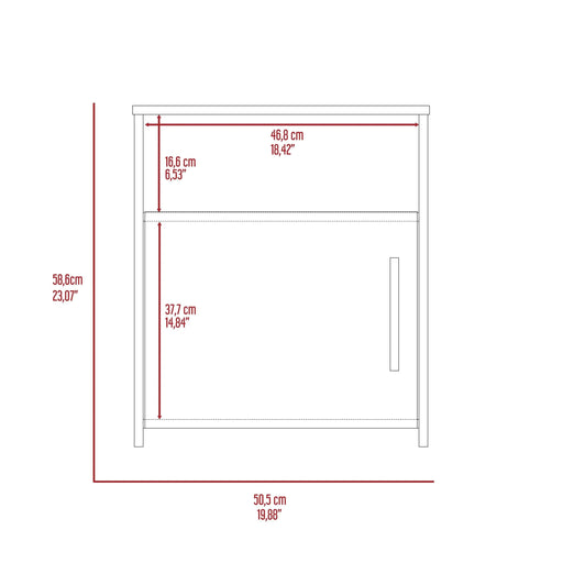 3 Piece Bedroom Set, London Armoire + 2 Omaha Nightstands, Black Default -DTYStore