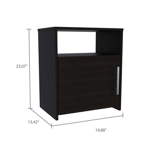 3 Piece Bedroom Set, Rioja 4 Drawer Dresser + 2 Omaha Nightstands, Black Default -DTYStore