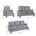 3 Piece Living Room Sofa Sets, Sectional Couch and Loveseat and Armchair Set, Modern 3 Seater Sofa + 2 Seater Couch+ Accent Chair Furniture Set for Apartment Default -DTYStore