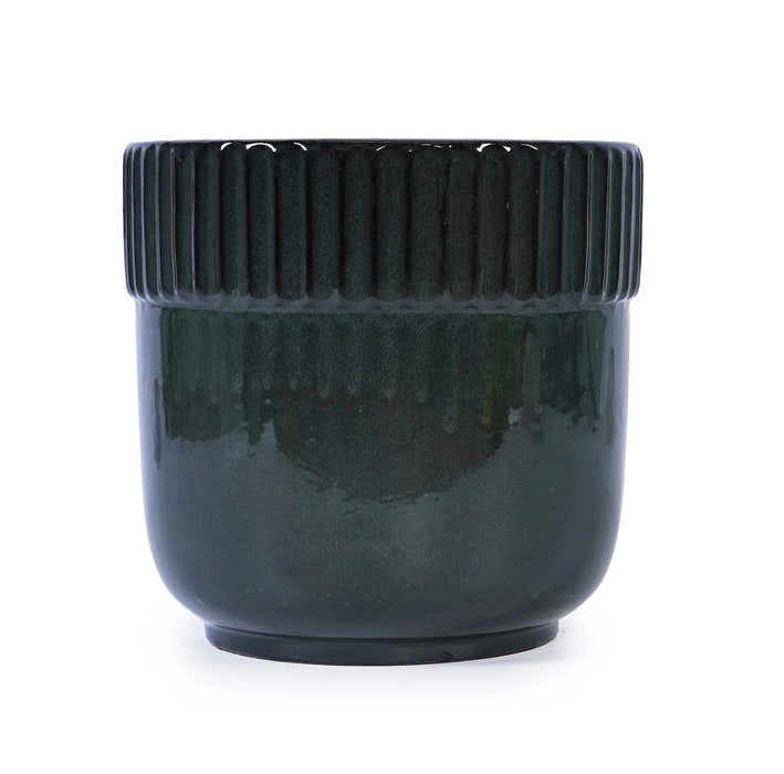 3 Pieces Ceramic Flowerpot, Modern Planter for Patio, Garden or Windowsills - Antique Black Default -DTYStore