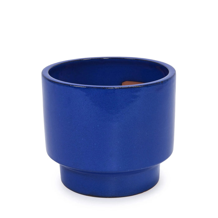 3 Pieces Ceramic Flowerpot, Modern Planter for Patio, Garden or Windowsills - Antique Blue Green Default -DTYStore