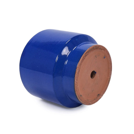 3 Pieces Ceramic Flowerpot, Modern Planter for Patio, Garden or Windowsills - Antique Blue Green Default -DTYStore