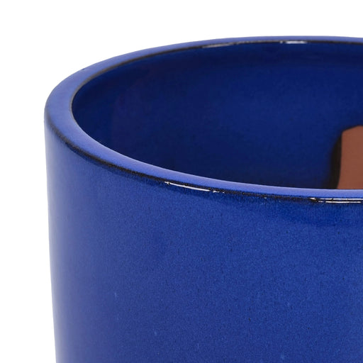 3 Pieces Ceramic Flowerpot, Modern Planter for Patio, Garden or Windowsills - Antique Blue Green Default -DTYStore