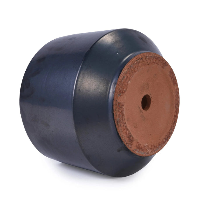 3 Pieces Ceramic Flowerpot, Modern Planter for Patio, Garden or Windowsills - Antique Gray Default -DTYStore