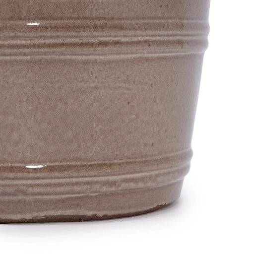 3 Pieces Ceramic Flowerpot, Modern Planter for Patio, Garden or Windowsills - Antique Yellow Default -DTYStore