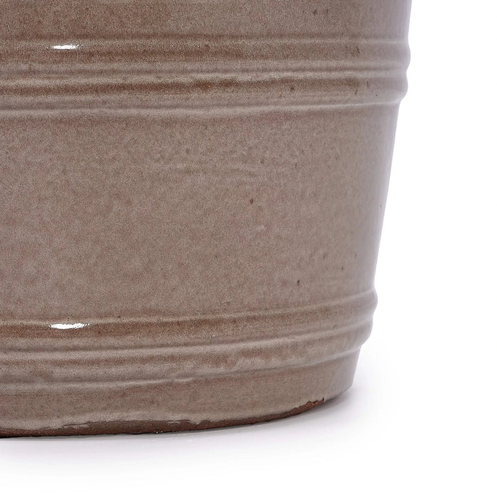 3 Pieces Ceramic Flowerpot, Modern Planter for Patio, Garden or Windowsills - Antique Yellow Default -DTYStore