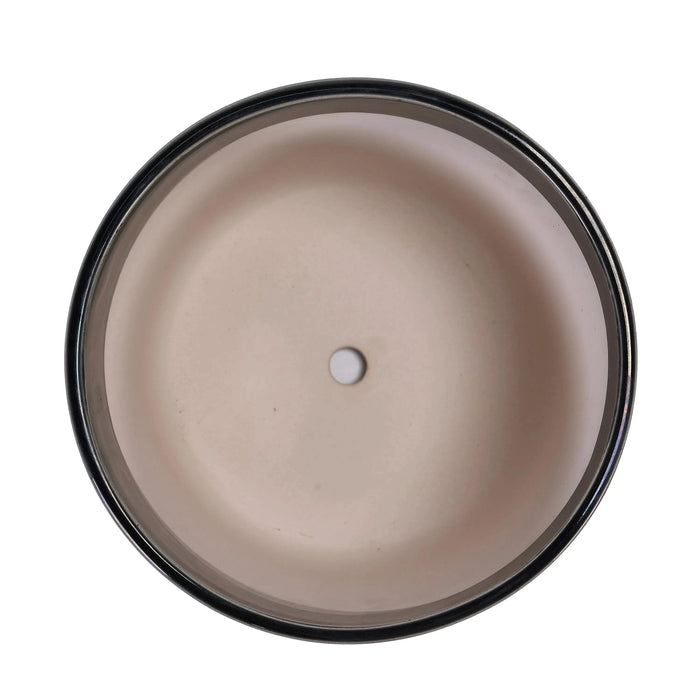 3 Pieces Ceramic Flowerpot, Modern Planter for Patio, Garden or Windowsills - Black Default -DTYStore