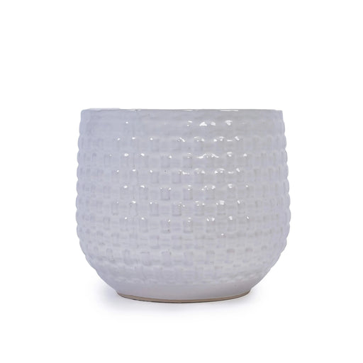 3 Pieces Ceramic Flowerpot, Modern Planter for Patio, Garden or Windowsills - Matte White Default -DTYStore