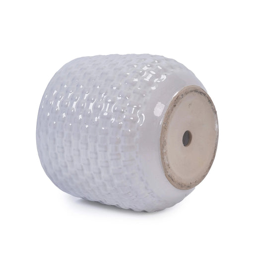 3 Pieces Ceramic Flowerpot, Modern Planter for Patio, Garden or Windowsills - Matte White Default -DTYStore