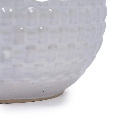 3 Pieces Ceramic Flowerpot, Modern Planter for Patio, Garden or Windowsills - Matte White Default -DTYStore