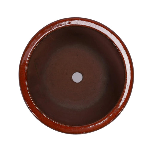 3 Pieces Ceramic Flowerpot, Modern Planter for Patio, Garden or Windowsills - Orange Default -DTYStore