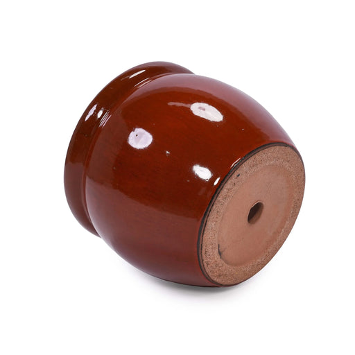 3 Pieces Ceramic Flowerpot, Modern Planter for Patio, Garden or Windowsills - Orange Default -DTYStore