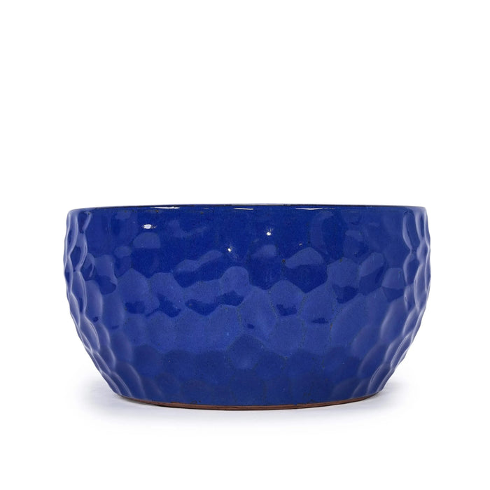 3 Pieces Ceramic Planter Pot, Modern Indoor Outdoor Flowerpot for Patio, Garden, or Windowsills - Antique Blue Default -DTYStore