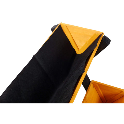 3 Tiers Wooden Vertical Raised Garden Bed with Legs,Brown Planter Raised Beds Kit for Flowers Herbs Vegetables Default -DTYStore